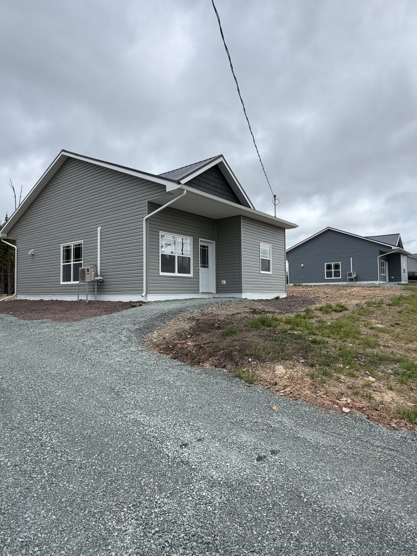 New construction homes ready for HVAC install